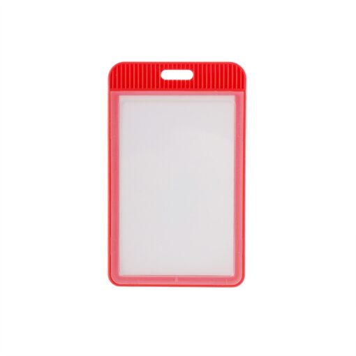 Porta Crachá Personalizado Plástico - Vermelho