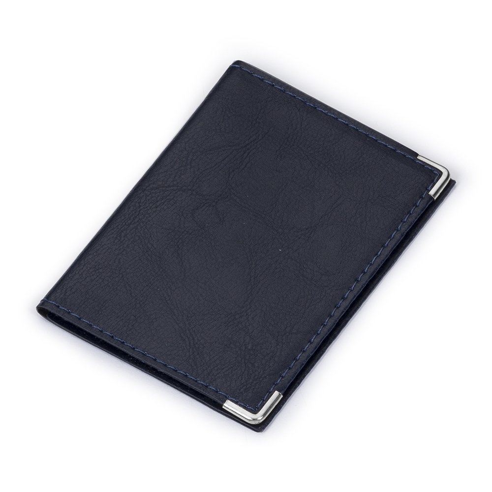 PORTA DOCUMENTO EM COURO SINTÉTICO SPX-12385CP NA COR AZUL