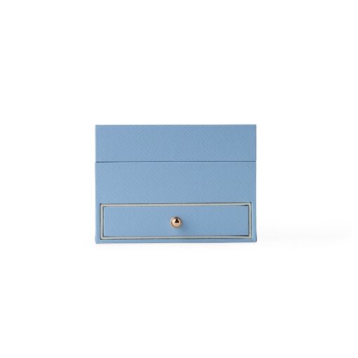 Porta Jóias Personalizado Couro Sintético - Azul