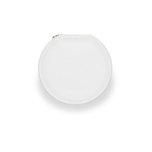 Porta Joias | Brinde Para Empresas - branco com detalhes em prata