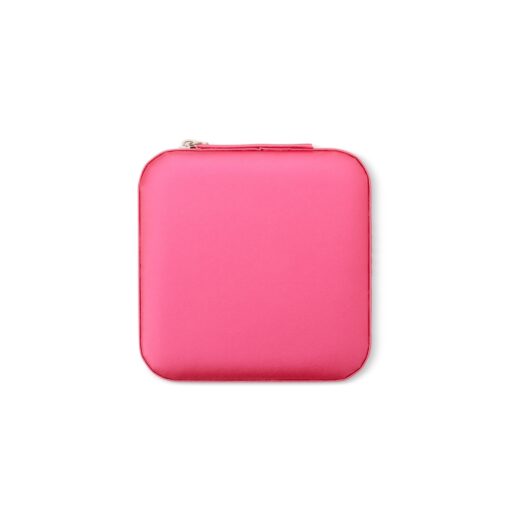 Porta-Joias Com Espelho | Brinde Personalizado na cor rosa