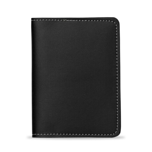 Porta Passaporte Personalizado Couro Sintético - Preto SPX-13123B-PRE