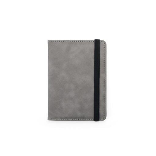 Porta Passaporte Personalizado Couro Sintético - Cinza SPX-18880-CIN