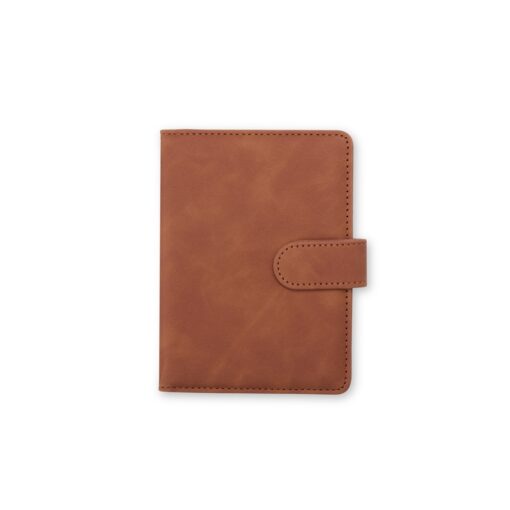 Porta Passaporte Personalizado Couro Sintético - Marrom SPX-18881-MAR