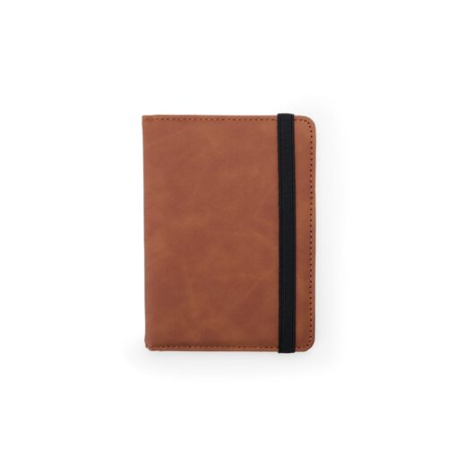Porta Passaporte Personalizado Couro Sintético - Marrom SPX-18880-MAR