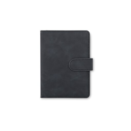 Porta Passaporte Personalizado Couro Sintético - Preto SPX-18881-PRE