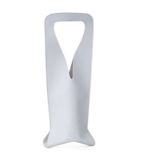 Porta Vinho Personalizado Couro Sintético - Branco