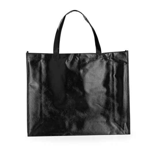 Sacola Personalizada Em Tnt Revestida C/ Plastico na cor preto