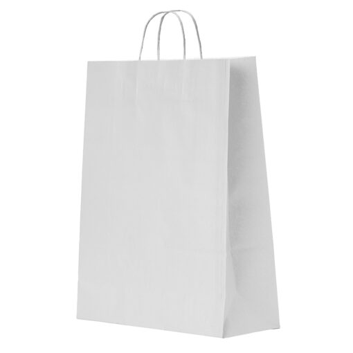 Sacola Personalizada Kraft Grande na cor branco