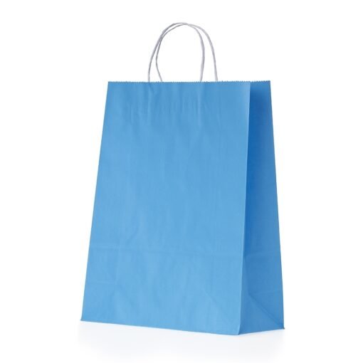 SACOLA KRAFT MÉDIA SPX-14752-AZU NA COR AZUL