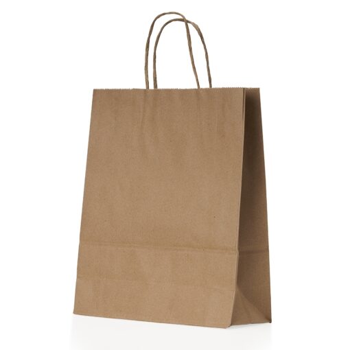 Sacola Personalizada Kraft Média na cor kraft