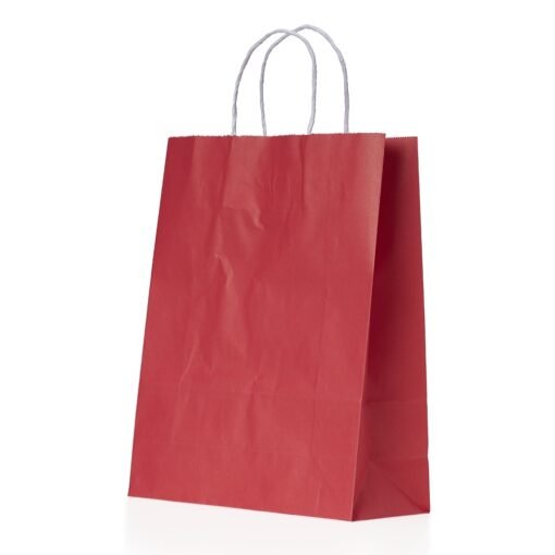SACOLA KRAFT MÉDIA SPX-14752-VM NA COR VERMELHO