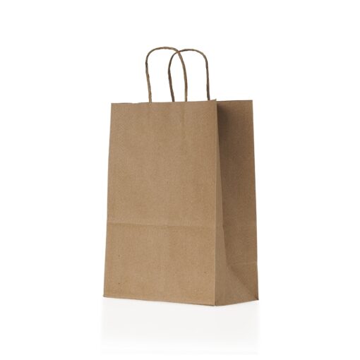 Sacola Personalizada Kraft Pequena na cor kraft