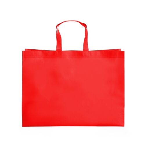 Sacola Com Logo Tnt Laminado na cor vermelho