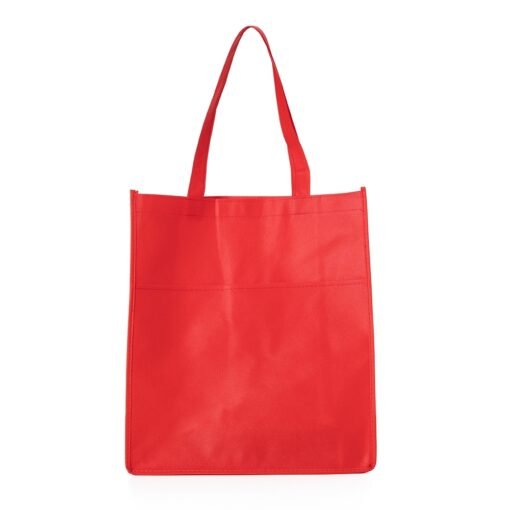 SACOLA TNT COM ALÇA SPX-04043-VM NA COR VERMELHO
