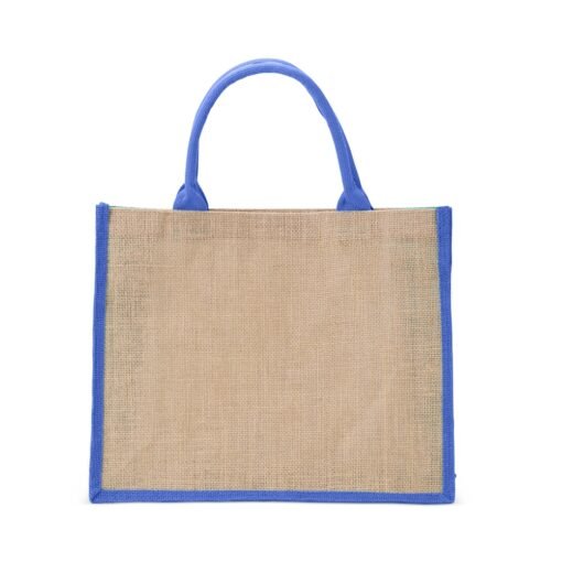 SACOLA DE JUTA PEQUENA SPX-18742-AZU NA COR AZUL
