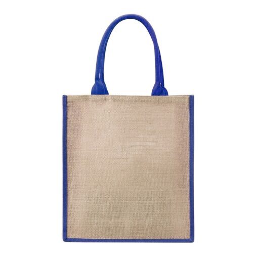 Sacola Com Logo De Juta na cor azul