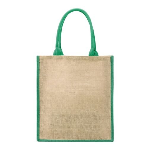 SACOLA DE JUTA SPX-18841-VD NA COR VERDE