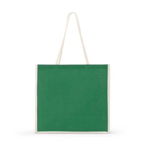 SACOLA DE JUTA SPX-18843-VD NA COR VERDE