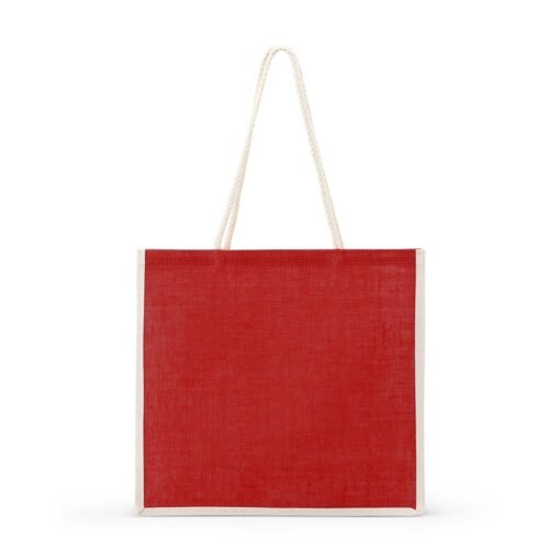 SACOLA DE JUTA SPX-18843-VM NA COR VERMELHO
