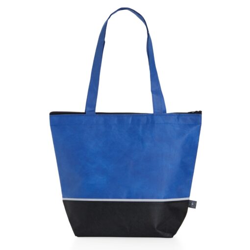 Sacola Personalizada Rpet Térmica 10 Litros - azul com detalhes em preto
