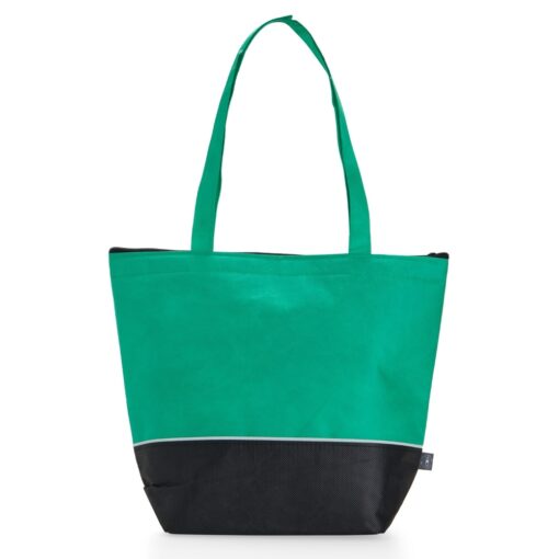 Sacola Com Logo Rpet Térmica 10 Litros - verde com detalhes em preto