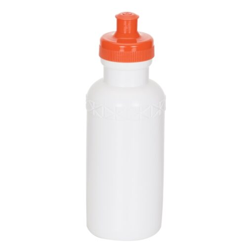 Squeeze Com Logo Plastico 500Ml Bic Plastic - branco com detalhes em laranja