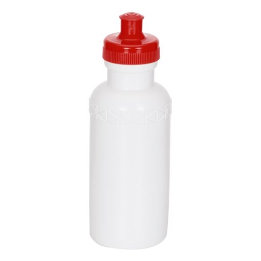 Squeeze Promocional Plastico 500Ml Bic Plastic - branco com detalhes em vermelho