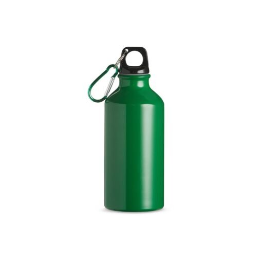 SQUEEZE ALUMÍNIO 420ML C/ MOSQUETÃO SPX-09138-VD NA COR VERDE