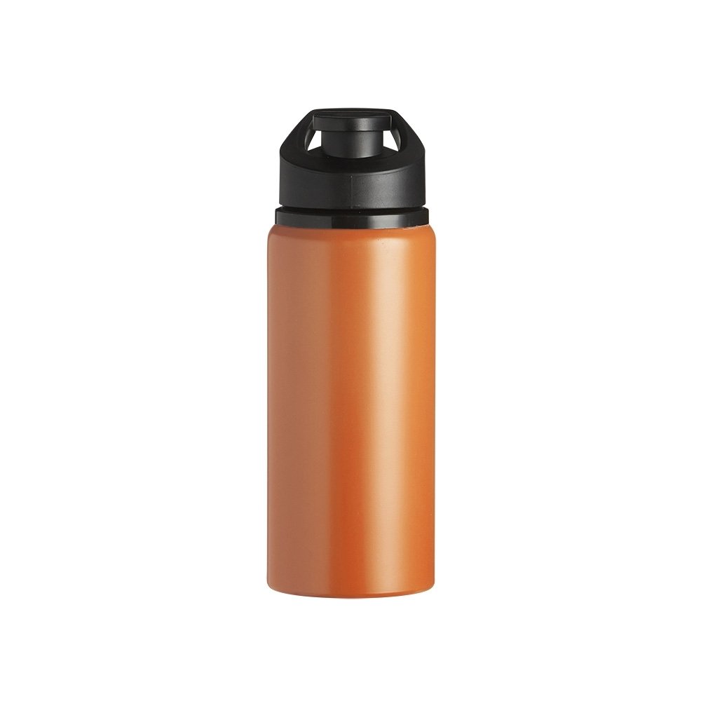 SQUEEZE ALUMÍNIO FOSCA 600ML SPX-12487D NA COR LARANJA