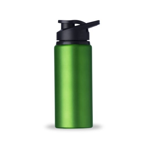 Squeeze Com Logo Alumínio 650Ml - verde com detalhes em preto
