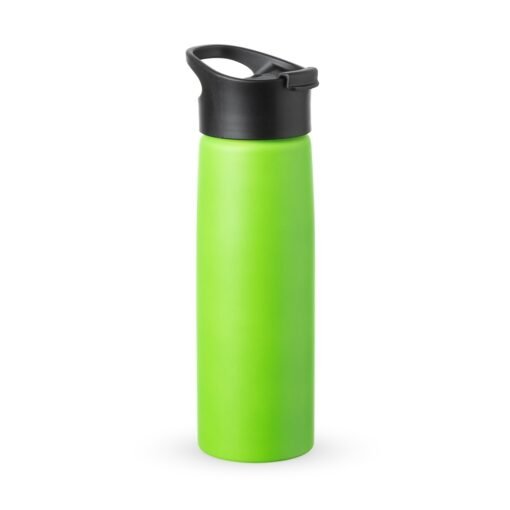 Squeeze Personalizado Aluminio 750Ml C/ Bico - verde com detalhes em preto