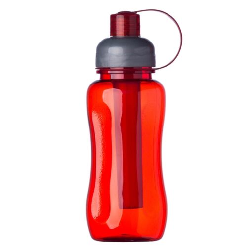 Squeeze Personalizado Icebar Plástico 600Ml - vermelho com detalhes em cinza