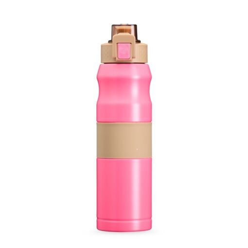 Squeeze Personalizado Inox 550Ml - Rosa | Brindes Brasil