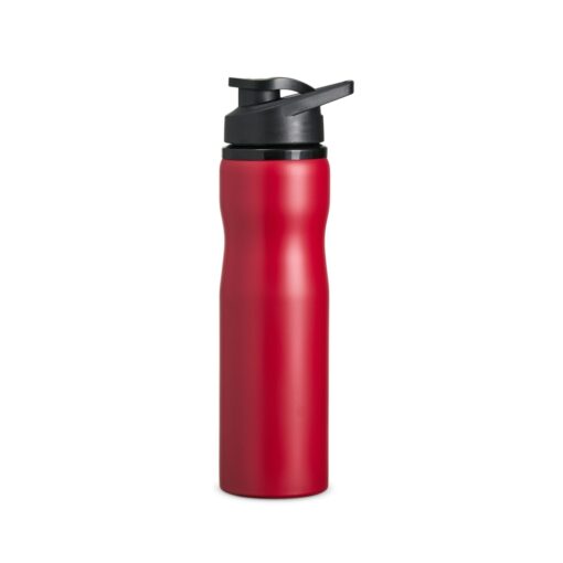 Squeeze Para Brindes Inox 750Ml - vermelho com detalhes em preto