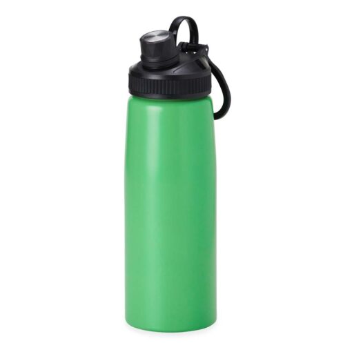 Squeeze Personalizado Inox 900Ml - verde com detalhes em preto
