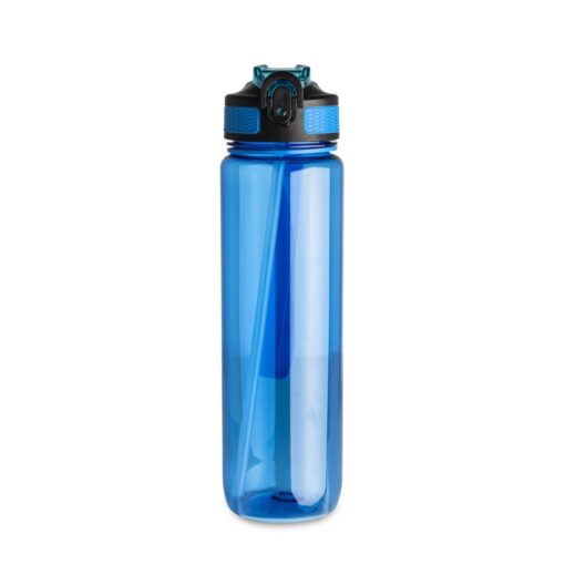 Squeeze Personalizado Plástico 1Litro - azul com detalhes em preto