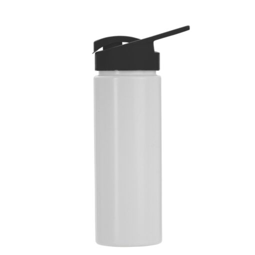 Squeeze Com Logo Plastico 550Ml - branco com detalhes em preto