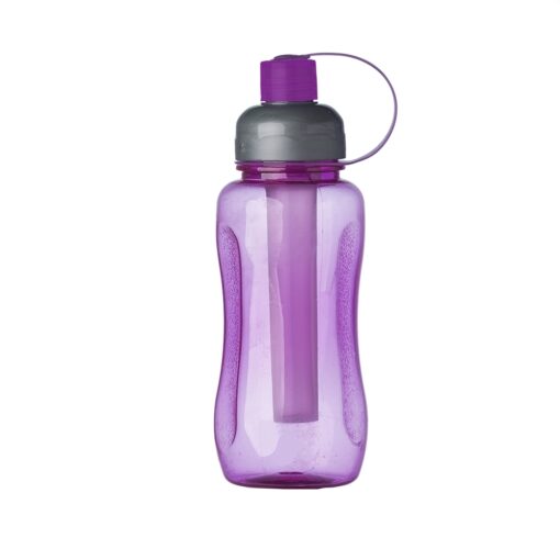 Squeeze Para Brindes Icebar Plástico 600Ml - roxo com detalhes em cinza