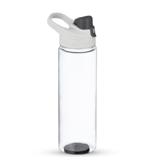 Garrafa Personalizada Plástico 700Ml - Transparente/Branco