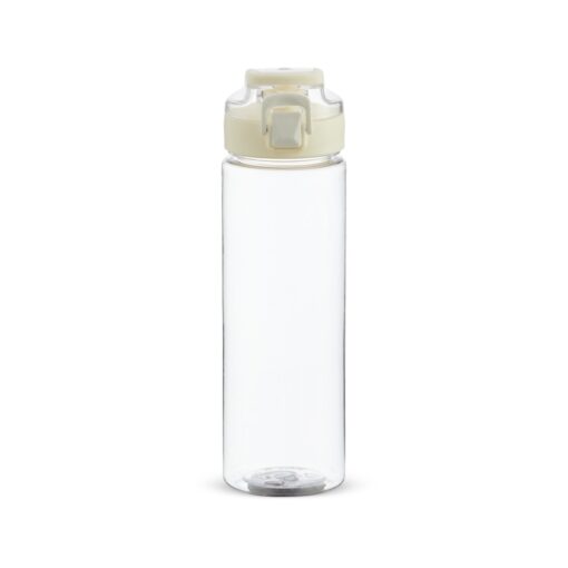Squeeze Com Logo Plastico 750Ml - transparente com detalhes em branco
