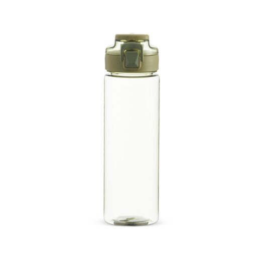 Squeeze Personalizado Para Empresas Plastico 750Ml - transparente com detalhes em verde