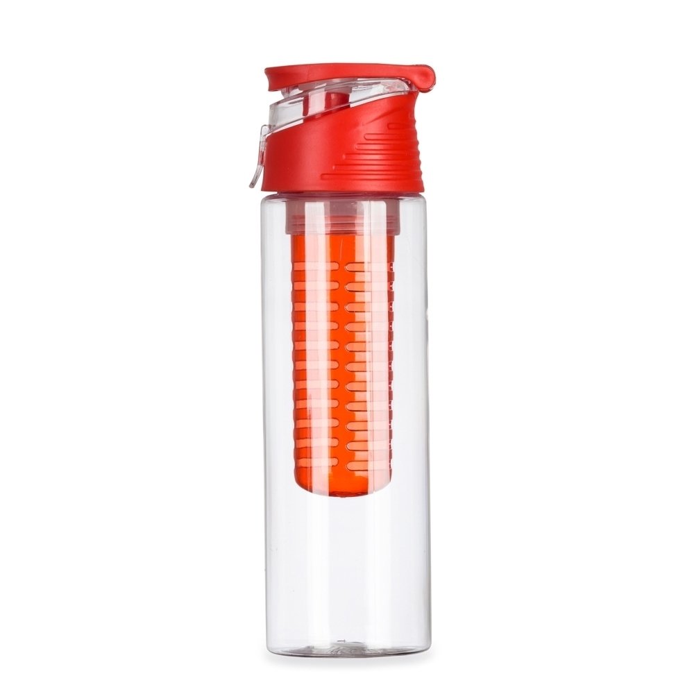 SQUEEZE PLASTICO 700ML C/ INFUSOR SPX-13764B NA COR VERMELHO