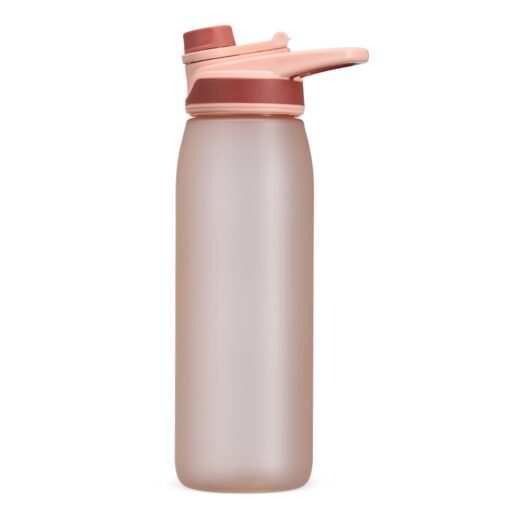 Squeeze Com Logo Plástico 900Ml na cor rosa