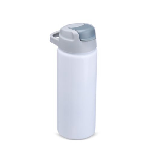 Squeeze Personalizado Alumínio 600Ml na cor branco