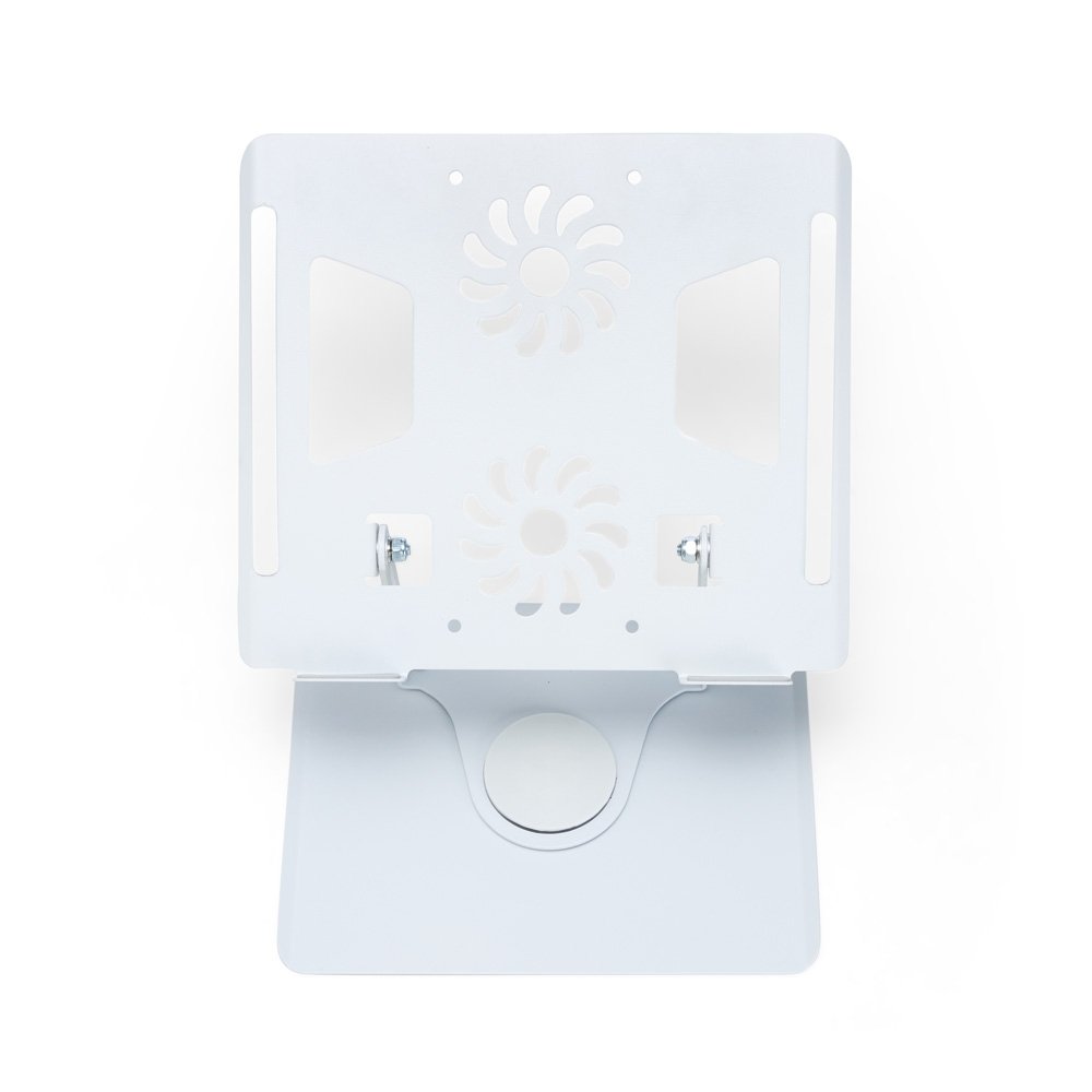 SUPORTE ARTICULADO GIRATÓRIO DE METAL PARA NOTEBOOKS SPX-08258 NA COR BRANCO