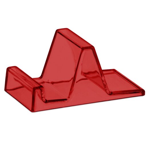 Suporte P/ Celular Em Acrilico | Brinde Para Empresas na cor vermelho
