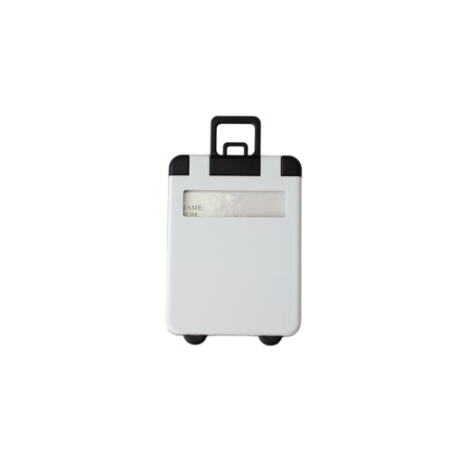 Tag Personalizado Plástico - Branco/Preto | Brindes Brasil