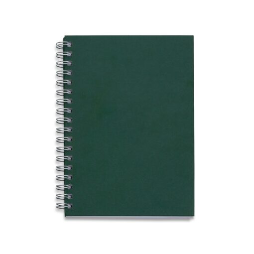 Caderno Personalizado Capa Kraft na cor verde