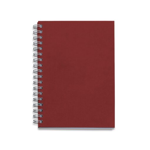 Caderno Promocional Capa Kraft na cor vermelho
